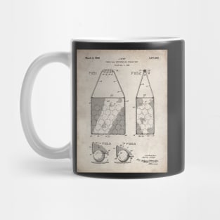 Tennis Hopper Patent - Tennis Player Coach Instructor Art - Antique Mug